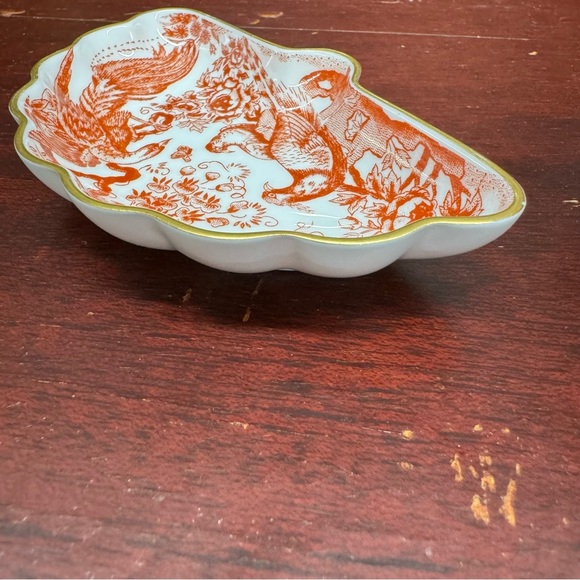 Royal Crown Derby English Bone China Red Aves Trinket Dish - Picture 4 of 13